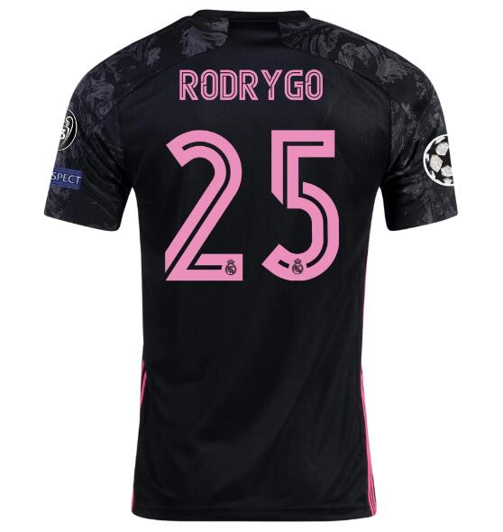 Real Madrid Football Kit Third Soccer Jersey RODRYGO #25 2020/21